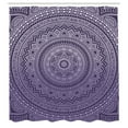 thumbnail image 2 of Ambesonne Mandala Shower Curtain, Abstract Floral Folk Design, 69"Wx84"L, Quartz Pearl, 2 of 4