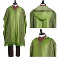 thumbnail image 2 of Capa verde de Cosplay de Encanto Bruno con capucha y borlas, bata holgada midi, traje de carnaval de Halloween para niños, mago, 2 of 4