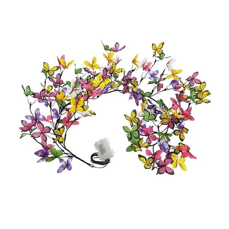 

Wiueurtly Ultra Violent Lights Cleaning Butterfly Light Chain Desk Window Sill Frame Decoration LED Butterfly Light Chain Balloons Party Signs for Kids Room in The Dark Chalking