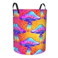 thumbnail image 2 of Balery Magic Mushrooms Round Laundry Basket with Handles Waterproof Freestanding Laundry Hamper for Clothes Toys in the Dorm and Family-Small, 2 of 8