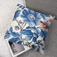 thumbnail image 7 of Acheng Chinoiserie Pillow Cover  Vintage Blue Flower Throw Pillow Covers Spring Summer Floral Outdoor Pillow Cases Cushion Covers for Couch Sofa Bedroom Chinoiserie Decor Set of 2 18x18in, 7 of 7