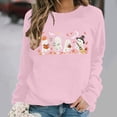 thumbnail image 2 of Juebong Halloween Funny Graphic Tops for Womens Teens Sweatshirts Crewneck Pullover Female Fall Outfits 2026,Witch Pumpkin Ghost Bat,loose,Maternity, workout,airport fashion clothes, 2 of 6