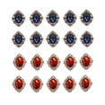 thumbnail image 1 of 20 piezas DIY, adorno de botones traseros planos ostentosos para manualidades de boda, fabricación de joyas, álbum de recortes, fabricación de rojo azul oscuro, 1 of 10