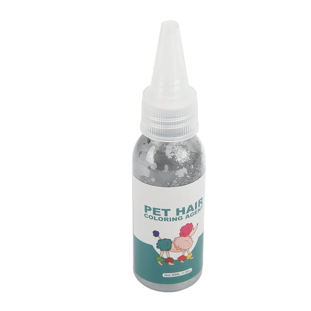 Crema De Tinte Para El Cabello Para Mascotas, Tinte Para El Cabello Para Perros Compacto Semipermanente De 30 Ml Para El Hogar ANGGREK Gris