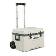 Igloo 52 QT Overland Ice Chest Cooler with Wheels, White