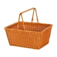 thumbnail image 2 of Cesta de picnic Cesta de frutas Cesta de servicio de almacenamiento decorativa portátil 33cmx23cmx18cm, 2 of 8
