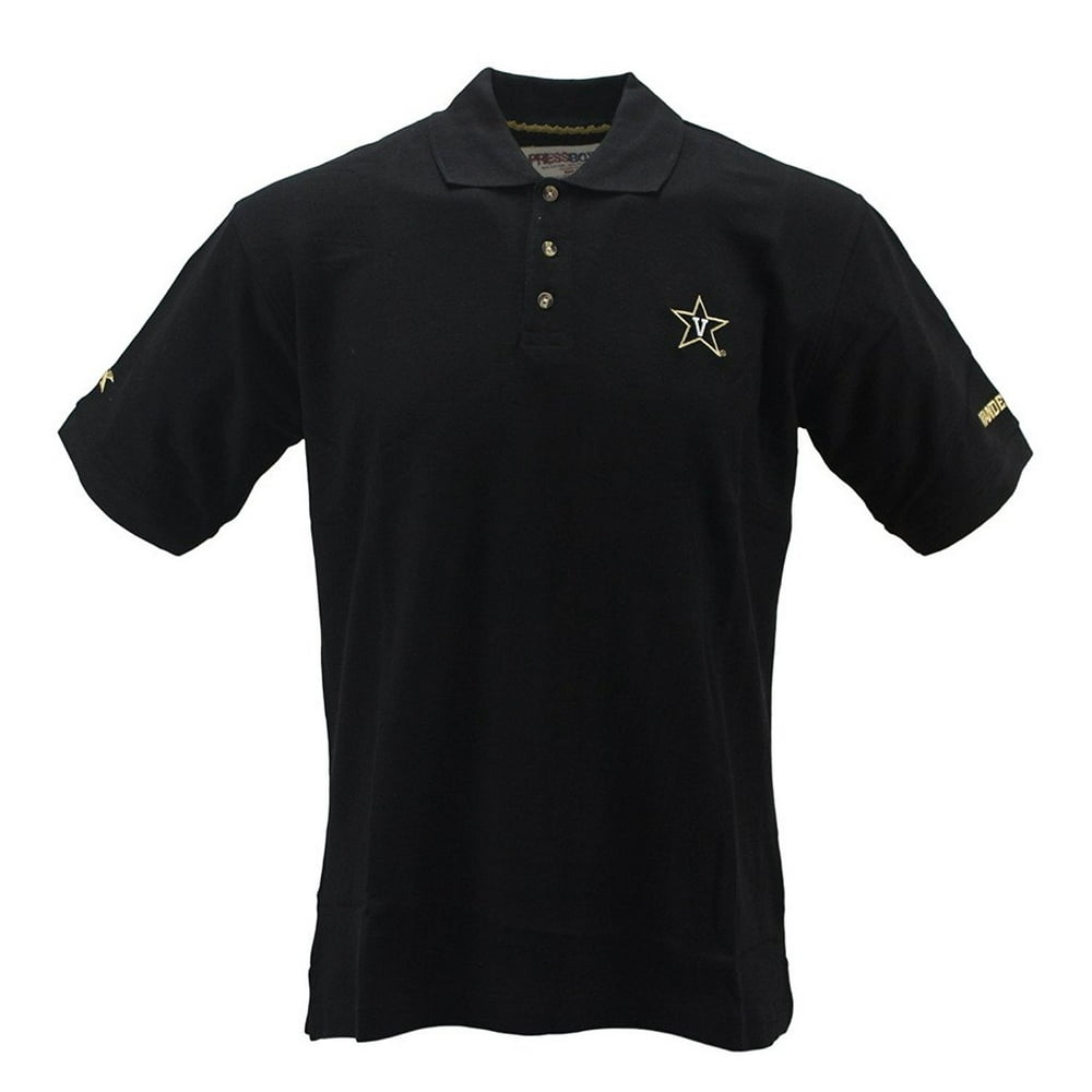Royce Apparel - Pressbox Men's Vanderbilt Dores Black Polo Shirt ...