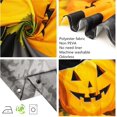 thumbnail image 4 of Cortina de Ducha BRI Halloween Calabazas Sombrero Mágico Escoba Fantasma 200cm x 180cm, 4 of 5
