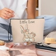 thumbnail image 4 of Kumdkd Easter Bunny Makeup Bag - 9.8x6.7in Foldable Travel Organizer with Anti-Skid Zipper, Portable Storage Pouch for Cosmetics, Accessories & Holiday Decor, 4 of 7