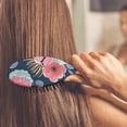 thumbnail image 4 of Floral Print Hair Brush, Botanical Garden Style Detangler with Artistic Watercolor Flower Pattern, 4 of 5