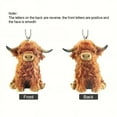 thumbnail image 5 of 3 Pcs 2D Christmas Ornaments Highland Cow Decor Christmas Tree Decorations Cute Acrylic Cow Pendants Cartoon Cow Decorative, 5 of 5