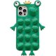 thumbnail image 1 of Funda FidgetToys para iPhone XS Max, divertida, kawaii, 3D, dibujos animados, rana, silicona suave, antiestrés, antigolpes y antiarañazos, para niños y adultos., 1 of 5