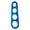 Blue, variant on Limei Spaghetti Ruler Device 4 Holes Serving Portion Pasta Measurer Anti-corrosion Long Lasting Cooking Supplies