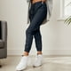 thumbnail image 1 of WILLBEST Pantalones Casuales para Mujer, de Pana, Ajustados, de Cintura Alta, Acampanados, con Cintura Elástica, Cómodos y elegantes para Uso Diario. Extra Grande, 1 of 5