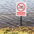 thumbnail image 1 of OULII Swimming Pool Safety Warning No Swimming Sign Aluminum Multi 1Pcs, 1 of 7