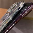 thumbnail image 4 of Magnetic Diamond Glitter Bling Case for iPhone 15 14 13 12 11 Pro Max Plus Rhinestone Electroplated Jewelled Transparent Cover pink for iPhone 14 Plus, 4 of 6