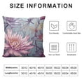 thumbnail image 5 of GOSMITH  Throw Pillow Covers Purple Lilies and Dragonflies Square Pillowcase for Home Decor Sofa Car Bedroom Pillow case, 5 of 5