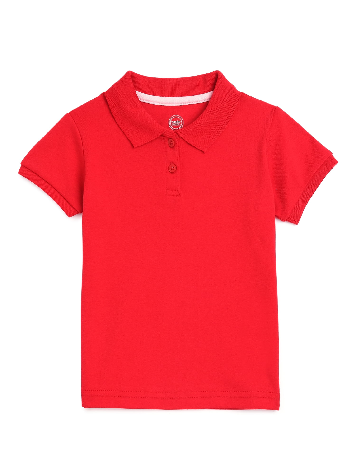 Wonder Nation Toddler Girls Polo Shirt, Sizes 2T5T