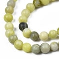 thumbnail image 4 of Natural Yellow Mustard Jasper Beads Strands Round 6~6.5mm Hole: 1mm about 63pcs/strand 15.5 inch, 4 of 4