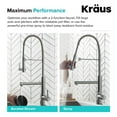 thumbnail image 4 of Kraus KPF-1603BG Pro 2-Function Commercial Style Pre-Rinse Kitchen Faucet with Pull-Down Spring Spout & Pot Filler, 4 of 9