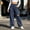 Navy, variant on Ayolanni Wide Leg Sweatpants Women Lounge Army Green Baggy Sweatpants Drawstring High Waist Streetwear Pants with Pockets