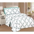 thumbnail image 1 of Beverly Hills 1800 Series Ultra Soft Printed 6 PC Sheet Set (Full, Laurel), 1 of 3