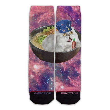 

Function - Ramen Chef Galaxy Cat Sriracha Sauce Fashion Socks