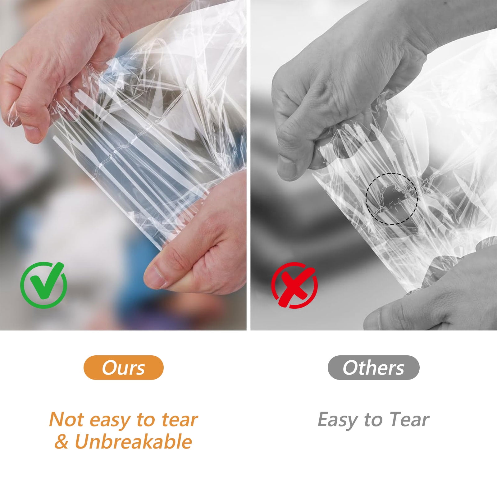 Tripumer 200 Pcs Cellophane Cookie Bags 4 x 6 inch Self Sealing Packaging Bags for Gift Giving Clear