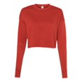 thumbnail image 1 of Bella Plus Canvas B53205203 Womens Cropped Crew Fleece, Brick - Small, 1 of 2