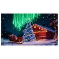 thumbnail image 1 of SIfdSeng Bannière de Porte de Garage Rapide Design Réactif avec 2 Modes d'Éclairage pour Extérieur Festif Fluorescent Phosphorescent avec Décoration de Fête de Noël de Dessin Animé, 1 of 7