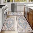 thumbnail image 6 of Kitchen Rugs Sets of 3 Non Slip Washable Kitchen Mats for Floor, Waterproof Kitchen Runner Rug, Floor Mat Carpet for Entryway, Laundry, Sink, Hallway, Bathroom, 6 of 12
