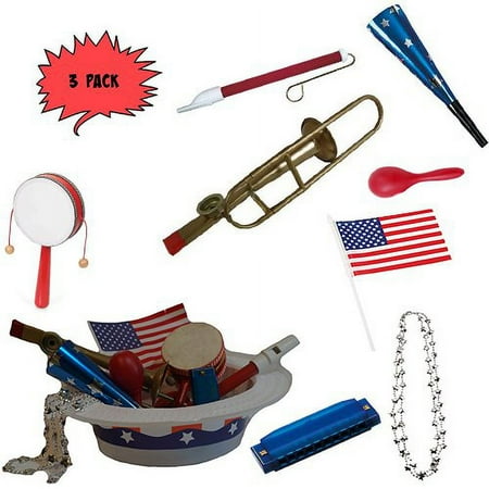 4th of July Parade Pack for Kids - Music & Fun Pack E2 (X3)