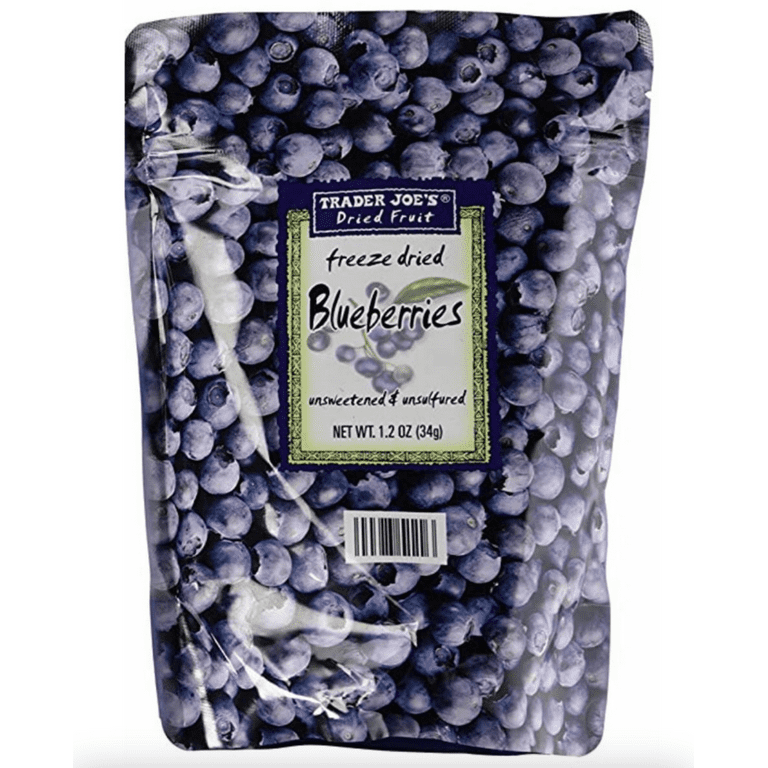 Trader Joe's Vegan Freeze Dried Blueberries (Pack of 2