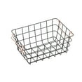 thumbnail image 1 of Jessar - Decorative Metal Storage Basket with Handles, Medium, Black and Gold, 1 of 1