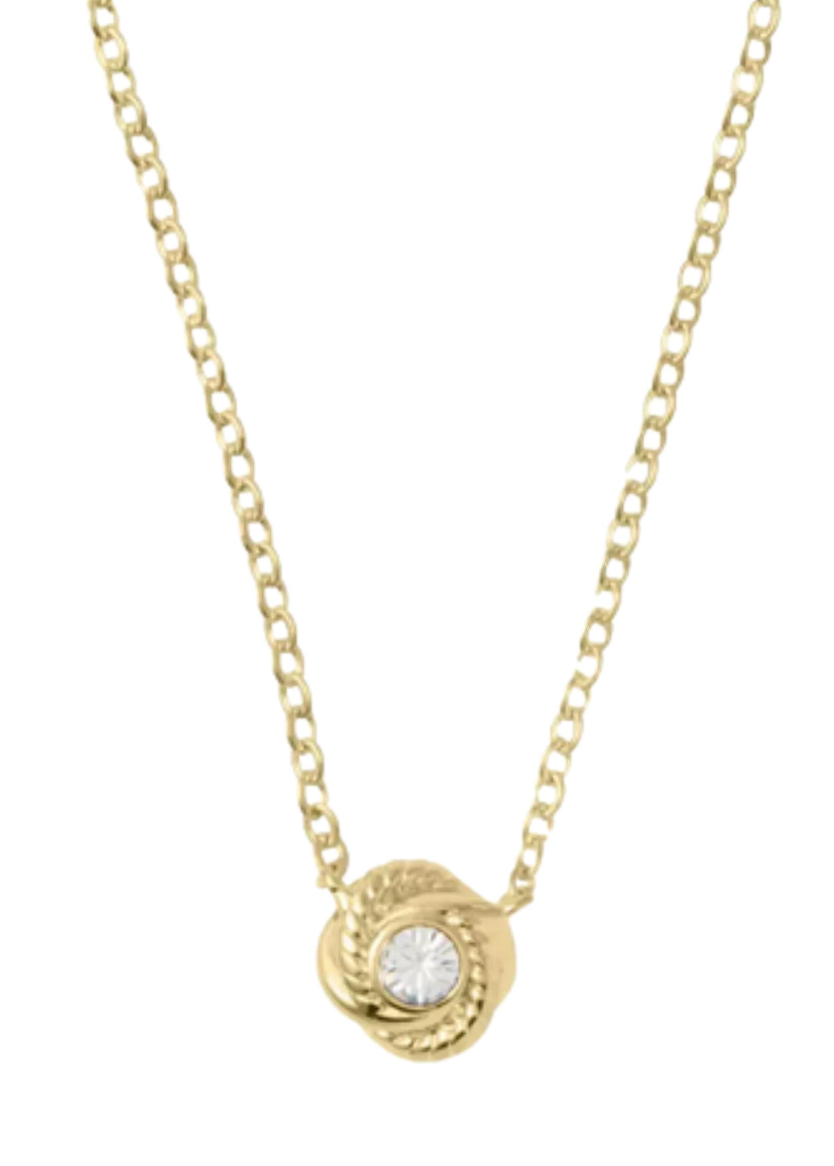 Free Shipping Kate Spade New York Necklace Infinity Beyond Knot Silver Plated Charm Pendant Walmart