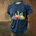 thumbnail image 4 of Tisuna Graphic T Shirts For Boys Kids Short Sleeve Crew Neck New York Print Tops Casual School Sport Shirts For Toddler And Tweens 2-13 Years, 4 of 5
