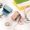 thumbnail image 3 of Monedero de cuero de PU creativo de estilo coreano con cuerda de mano, minibolso pequeño de almacenamiento, bolso de llaves personalizado popular en Internet, 3 of 6