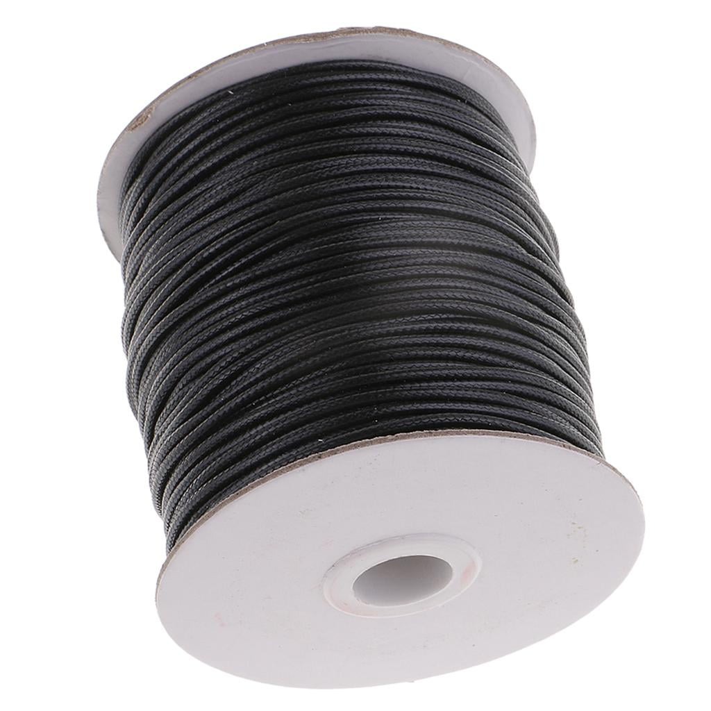 S SERENABLE 2pcs 2mm Waxed Cotton Cord Beading String DIY Jewelry Making Macrame Supplies