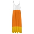 thumbnail image 6 of Candy Corn Sleeveless Dress Loose Women's Dress Dresses Luxury Evening Dresses, 6 of 9