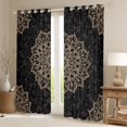 thumbnail image 2 of Manfei Teens Boho Mandala Curtains Pack of 2 (42x84 Each),Hippie Floral Curtains Blackout,Exotic Style Bedroom Curtains,Ultra Soft Home Decor, 2 of 6