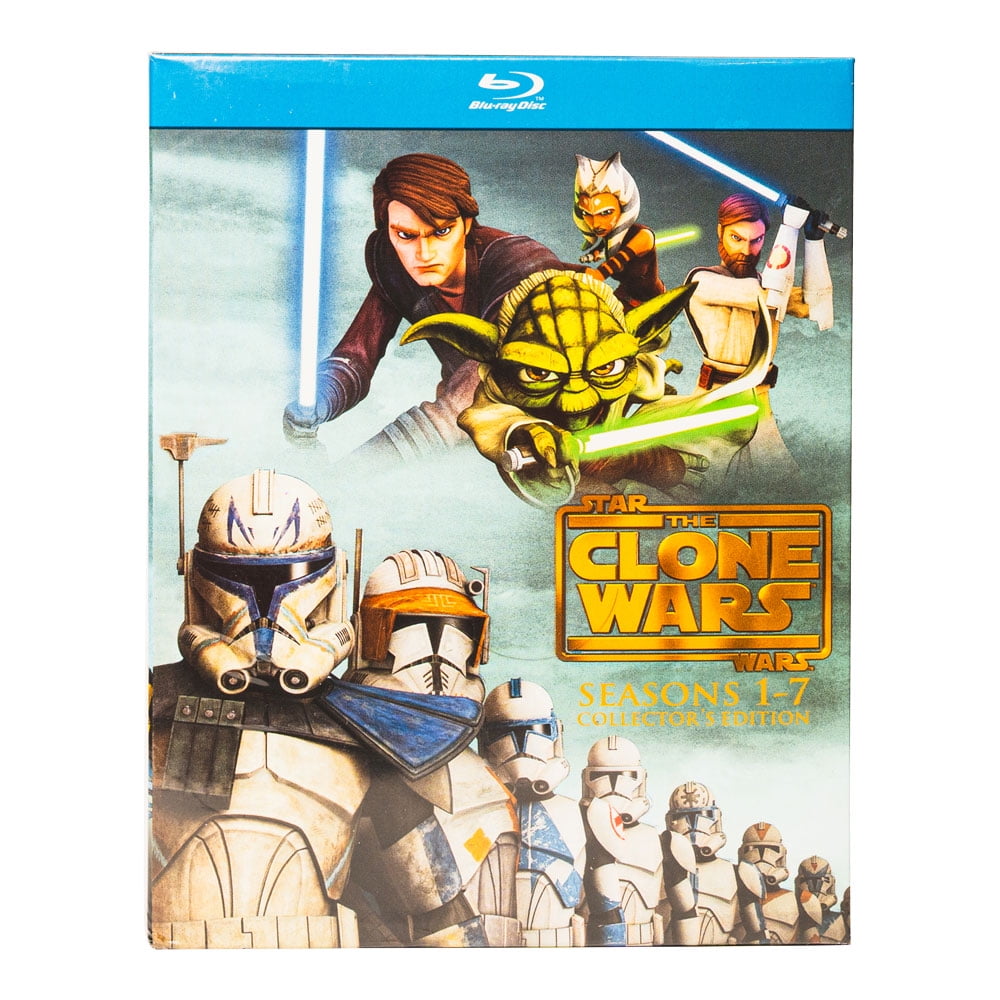 Star Wars The Clone Wars Complete Series Seasons 1-7 (Blu