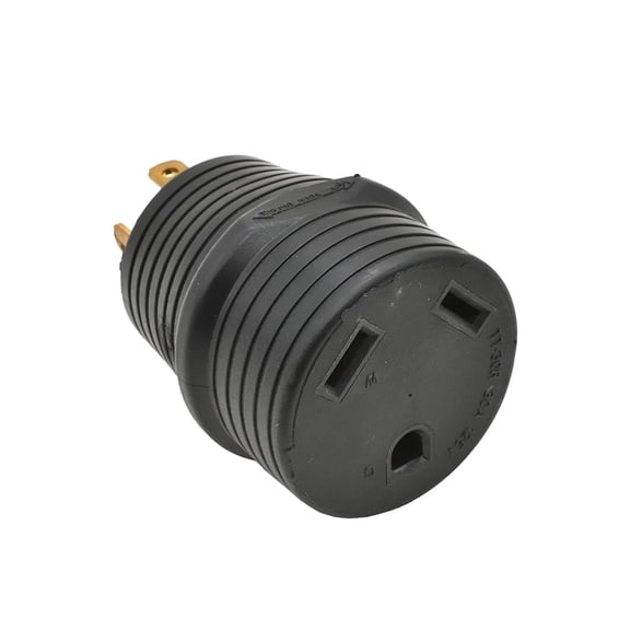 Superior Electric RVA1590 30 Amp Male NEMA L14-30P to 30 Amp Female NEMA TT-30R Adapter Plug for RV