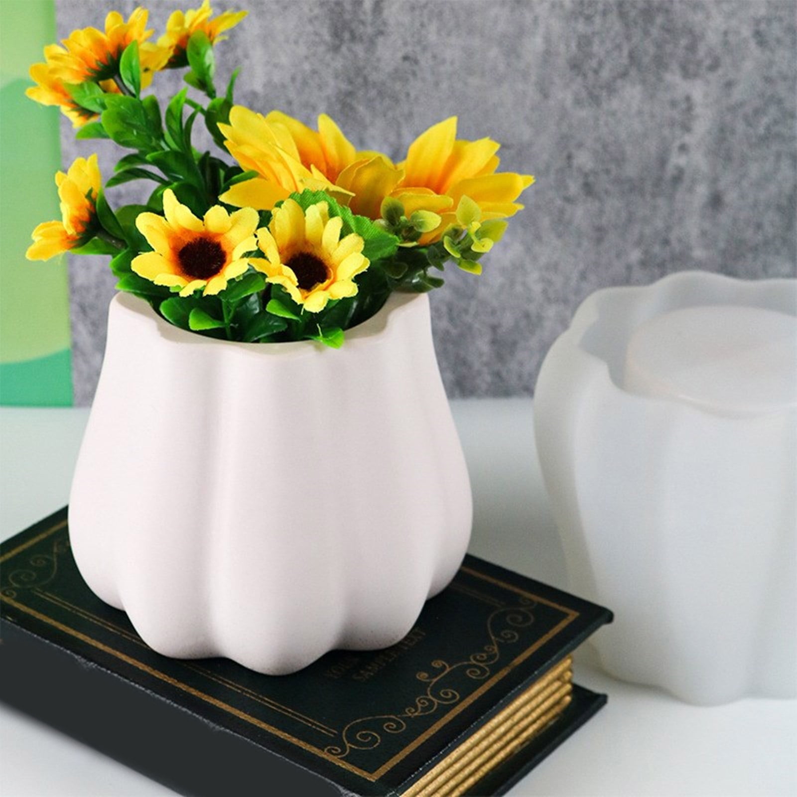 Succulent Flower Pots Silicone Mold DIY Garden Concrete Flowerpot Candle Holder Mould Resin Casting Molds Handmade Craft