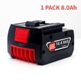 thumbnail image 1 of Batería Recargable para Herramienta Eléctrica Bos-ch 14.4V 6.0Ah para GBH GDR GSR DDS180 BAT614G (KC) Batería de Reemplazo Li-ion, 1 of 5