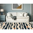 thumbnail image 4 of Capri Leslie Bone & Blue 4' 3" x 7' 3" Area Rug, 4 of 6