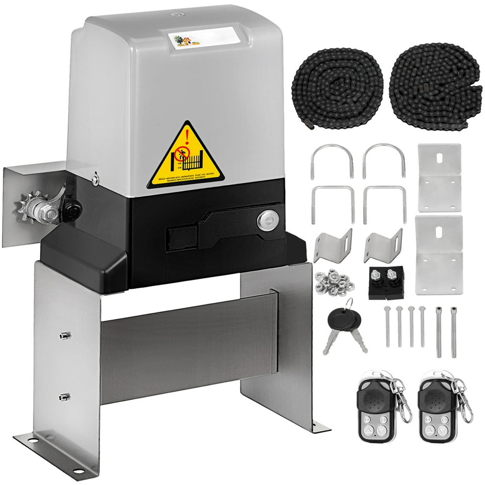 VEVOR Sliding Gate Opener AC600 1400lbs with 2 Remote Controls,Gate