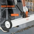 thumbnail image 3 of VEVOR 36-Inch Magnetic Sweeper with Wheels, 55 lbs Capacity, with Telescoping Magnetic Pickup Tool, Adjustable Handle, Magnetic Pickup Sweeper to Pick Up Nails and Screws, for Workshop, Garage, Yard, 3 of 9