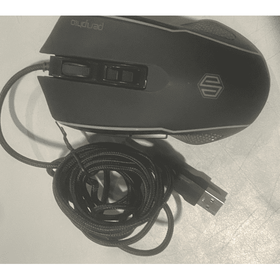 Open Box PERIPHIO LED WIRED GAMING MOUSE - BLACK