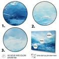 thumbnail image 3 of Designart "Infinity of the Ocean Blue Serenity II" Landscapes Floater Framed Wall Decor, 3 of 7