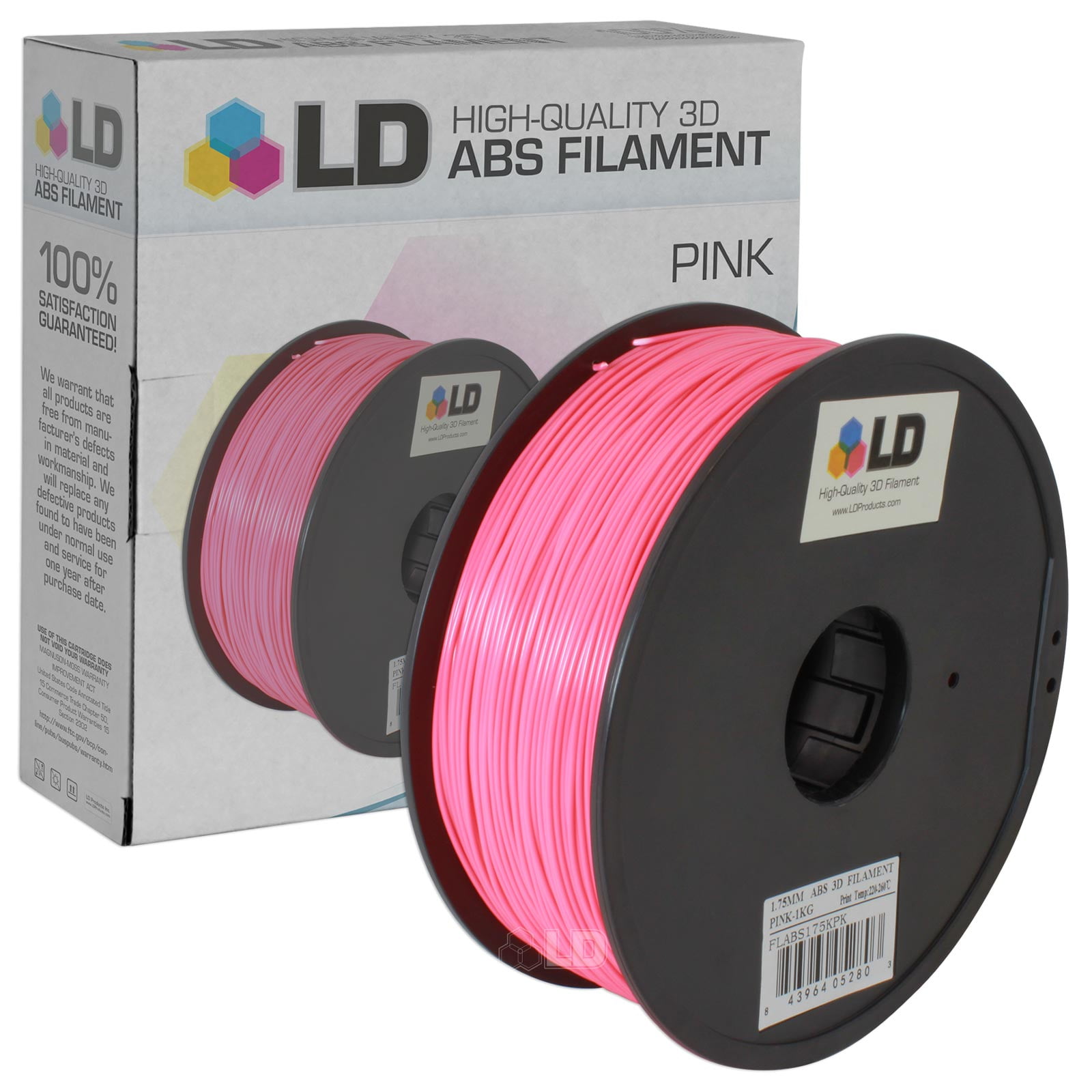 2.2lb 1kg Glittered Pink Shining PLA Filament for 3D Printing 1.75mm Rare